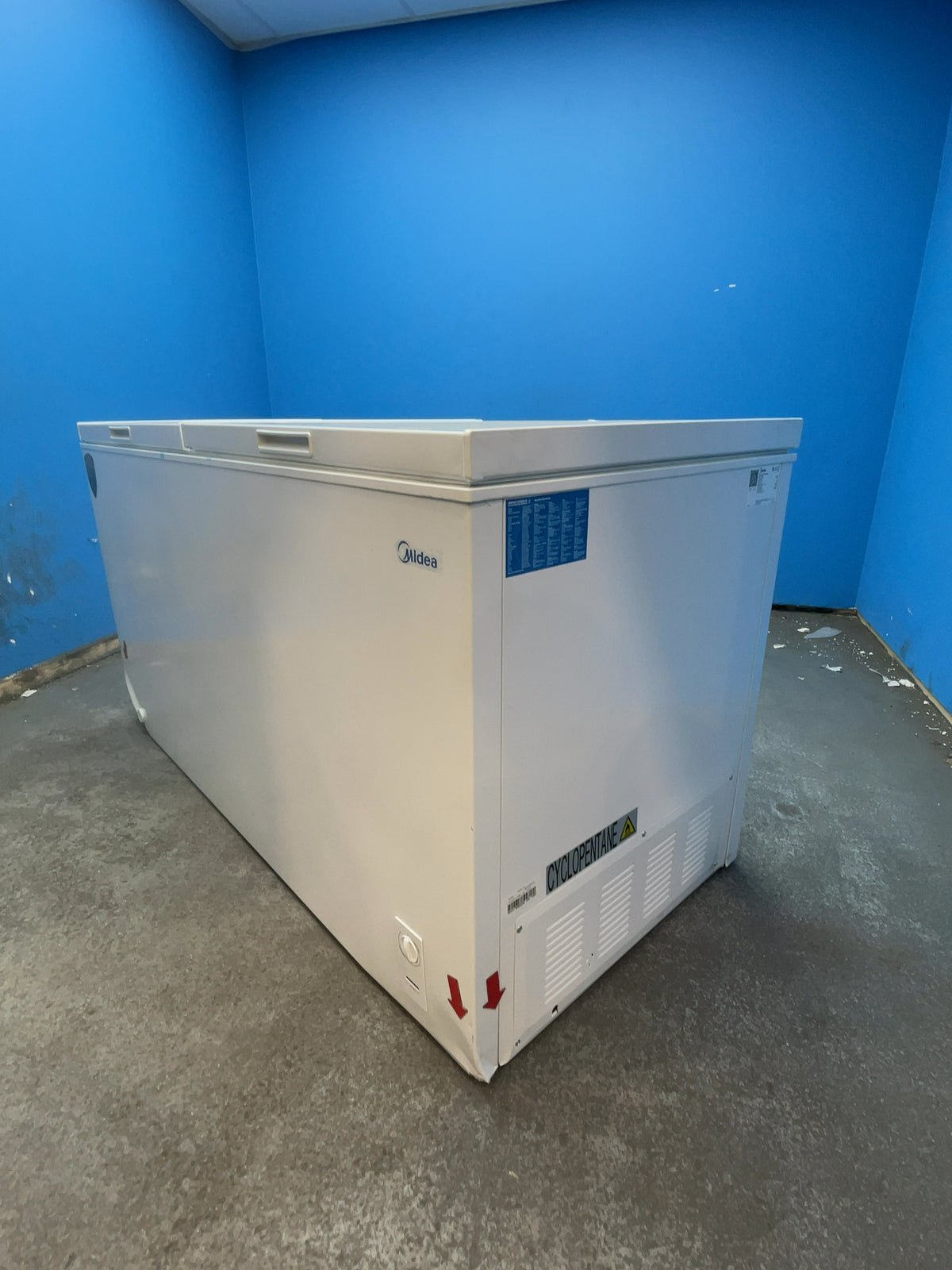 #GRC-166-173 - Midea 508L Chest Freezer – Convertible Fridge/Freezer, White