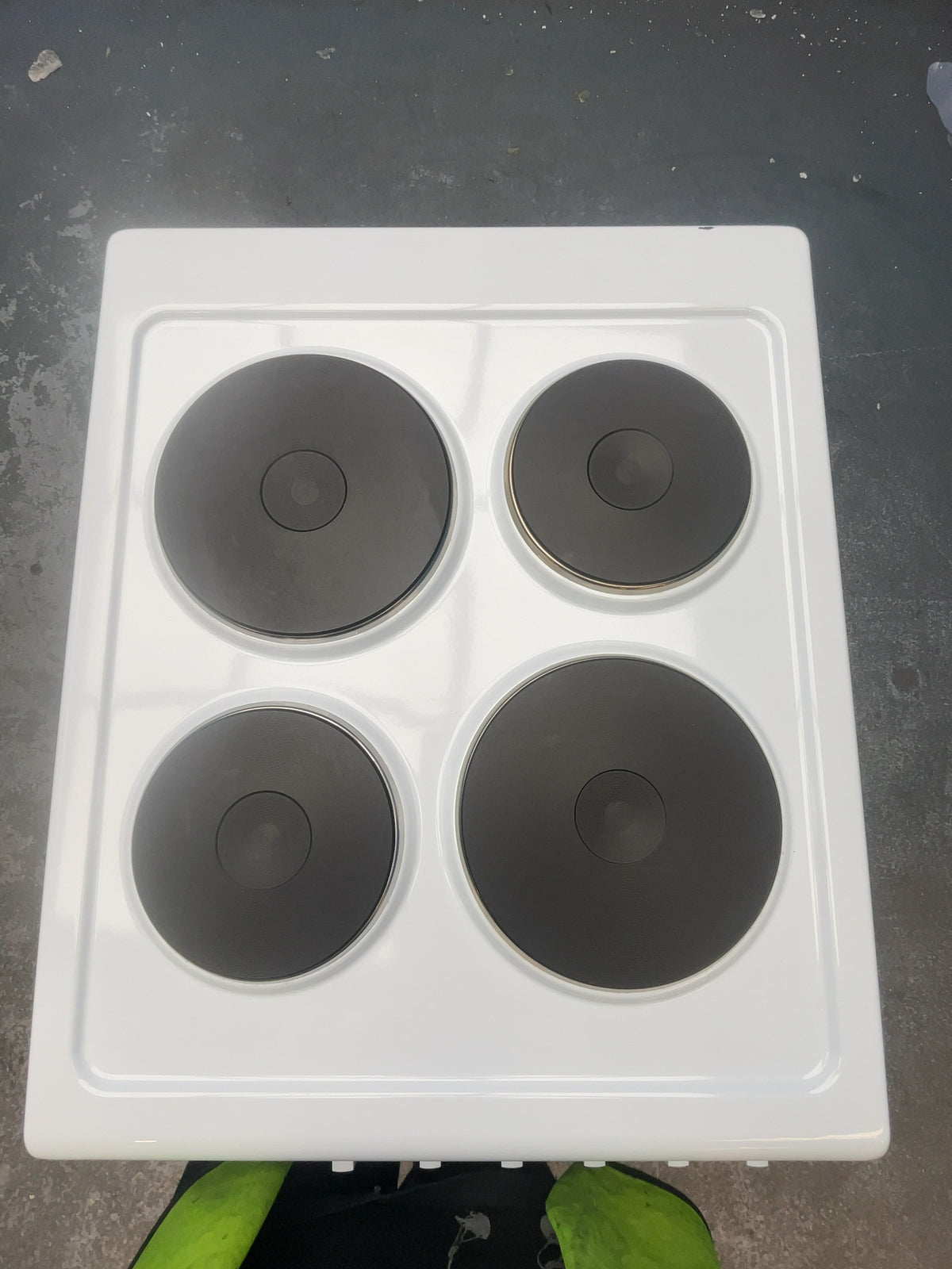 #GRC-166-179 - Midea 50cm Electric Cooker – Solid Plate Hob, Integrated Grill, White