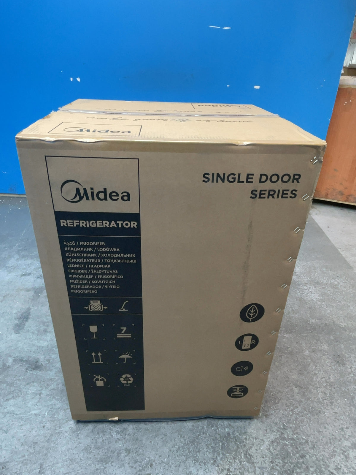 #GRC-166-191 - Midea Undercounter Fridge with Ice Box – 113L Capacity, Reversible Door, White