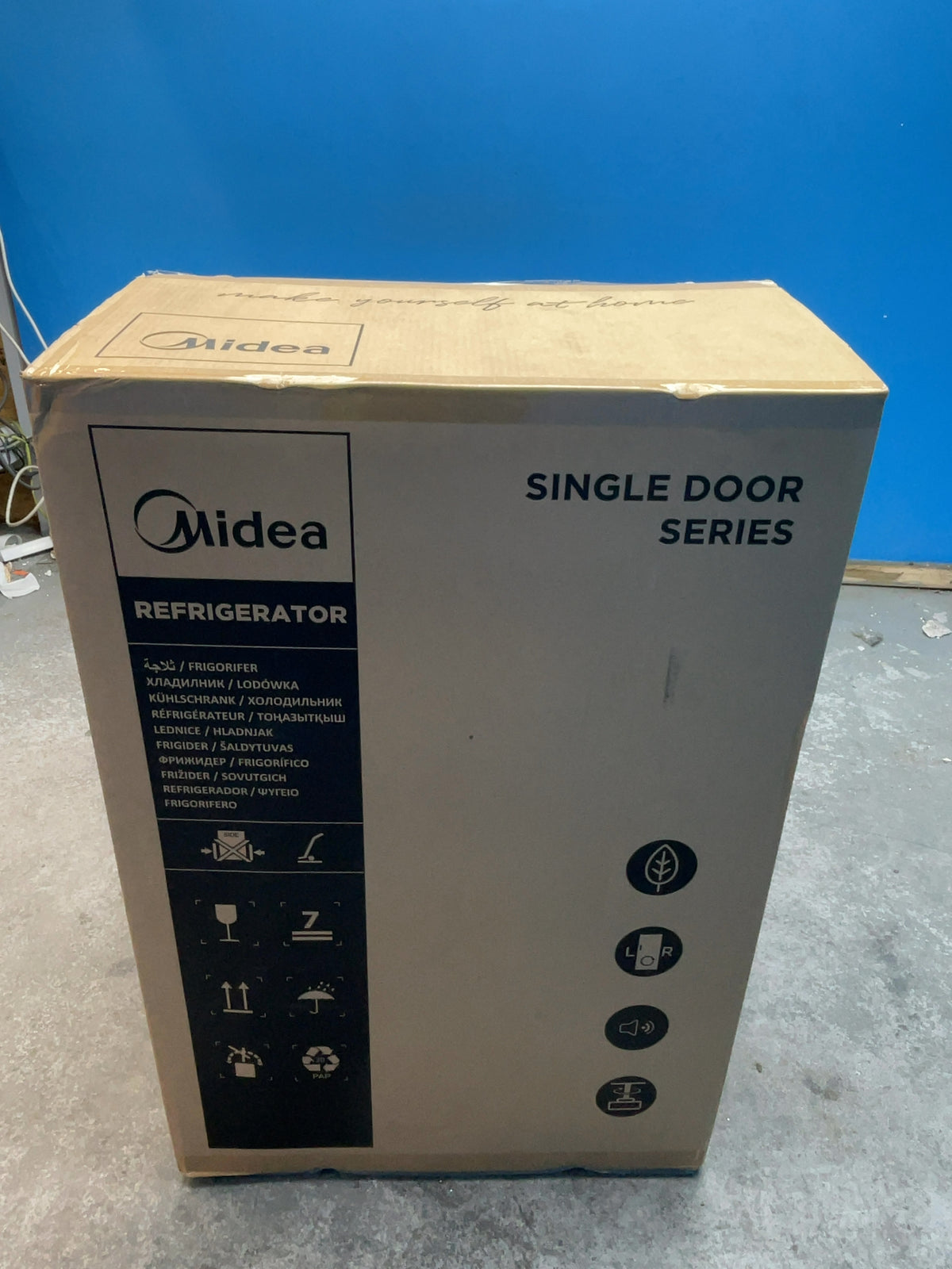 #GRC-166-192 - Midea Undercounter Fridge with Ice Box – 113L Capacity, Reversible Door, White