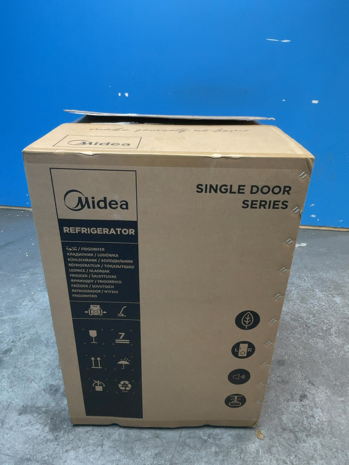 #GRC-166-192 - Midea Undercounter Fridge with Ice Box – 113L Capacity, Reversible Door, White