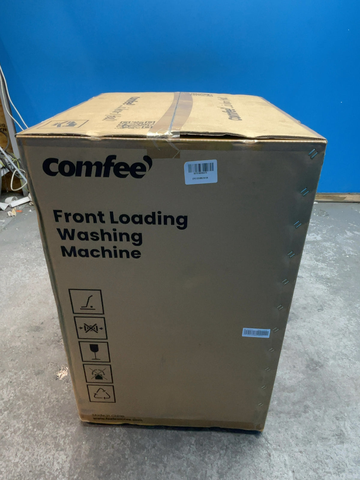 #GRC-166-195 - Comfee 8kg 1400rpm Washing Machine – Steam Wash, Slim 48cm Depth, White