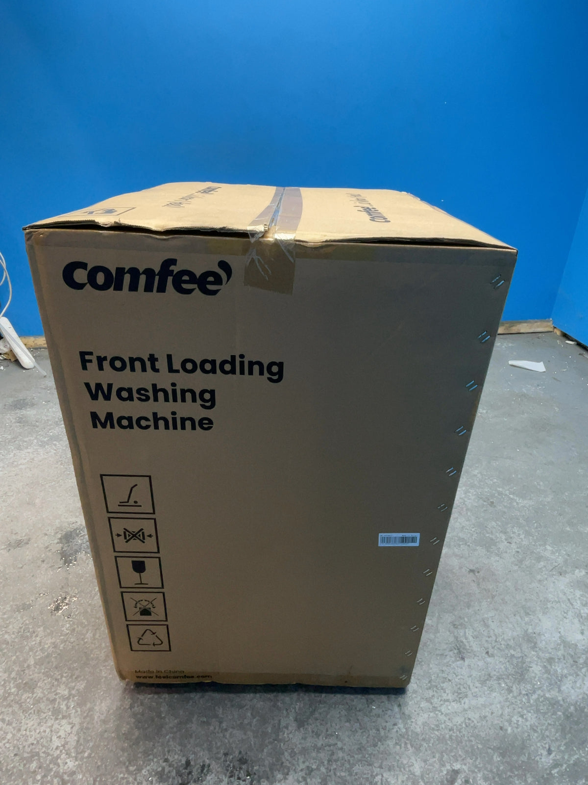 #GRC-166-197 - Comfee 9kg 1400rpm Washing Machine – Steam Care, BLDC Inverter Motor, Slim 50cm Depth, White