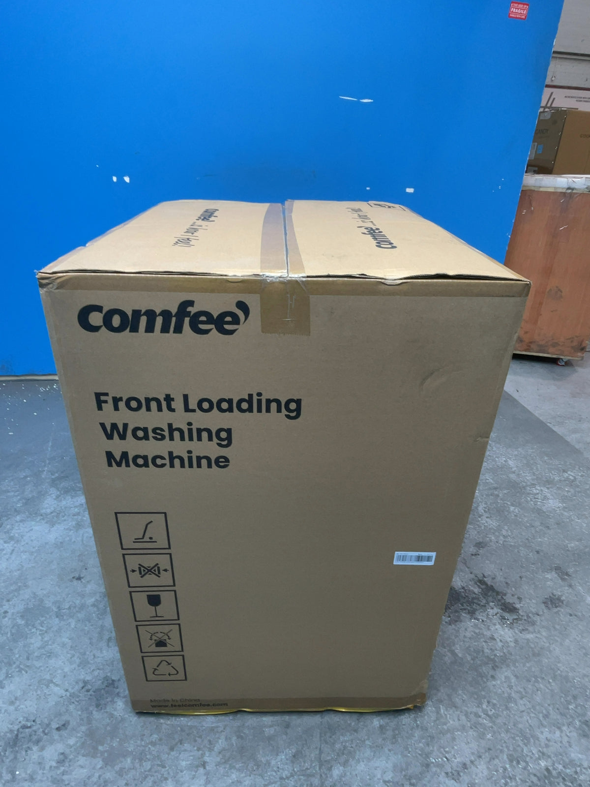#GRC-166-197 - Comfee 9kg 1400rpm Washing Machine – Steam Care, BLDC Inverter Motor, Slim 50cm Depth, White