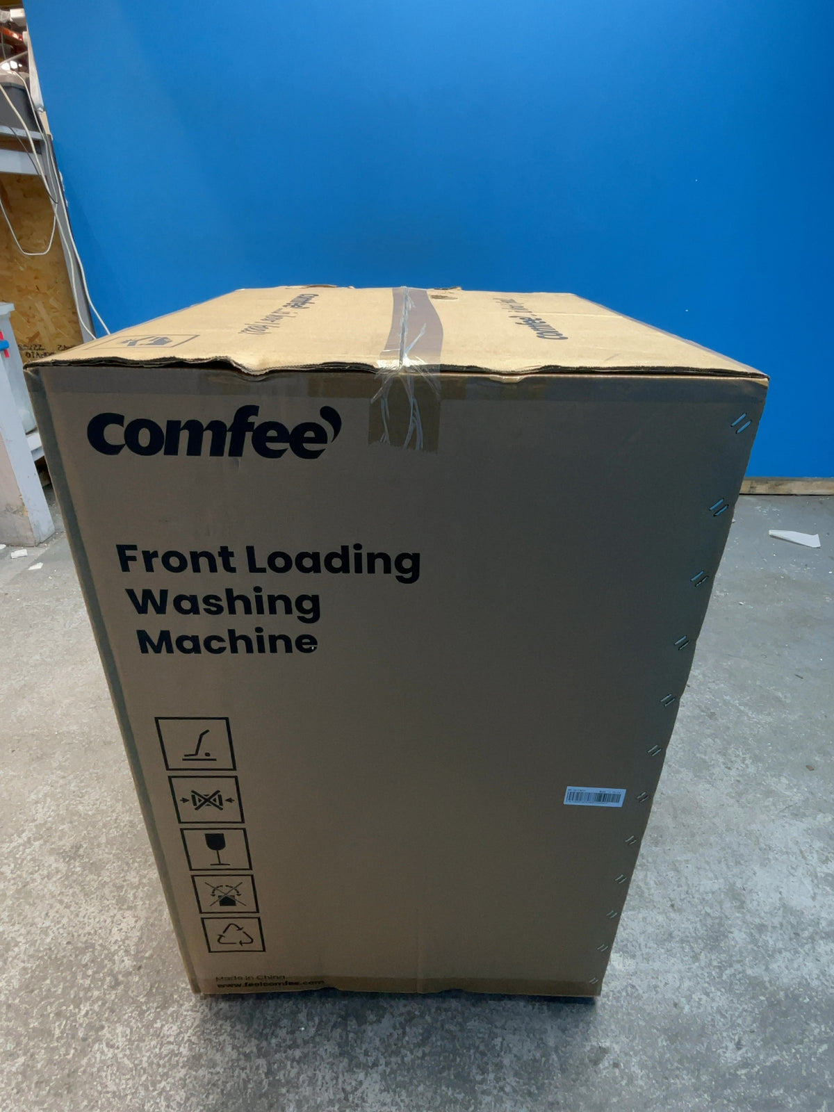 #GRC-166-198 - Comfee 9kg 1400rpm Washing Machine – Steam Care, BLDC Inverter Motor, Slim 50cm Depth, White