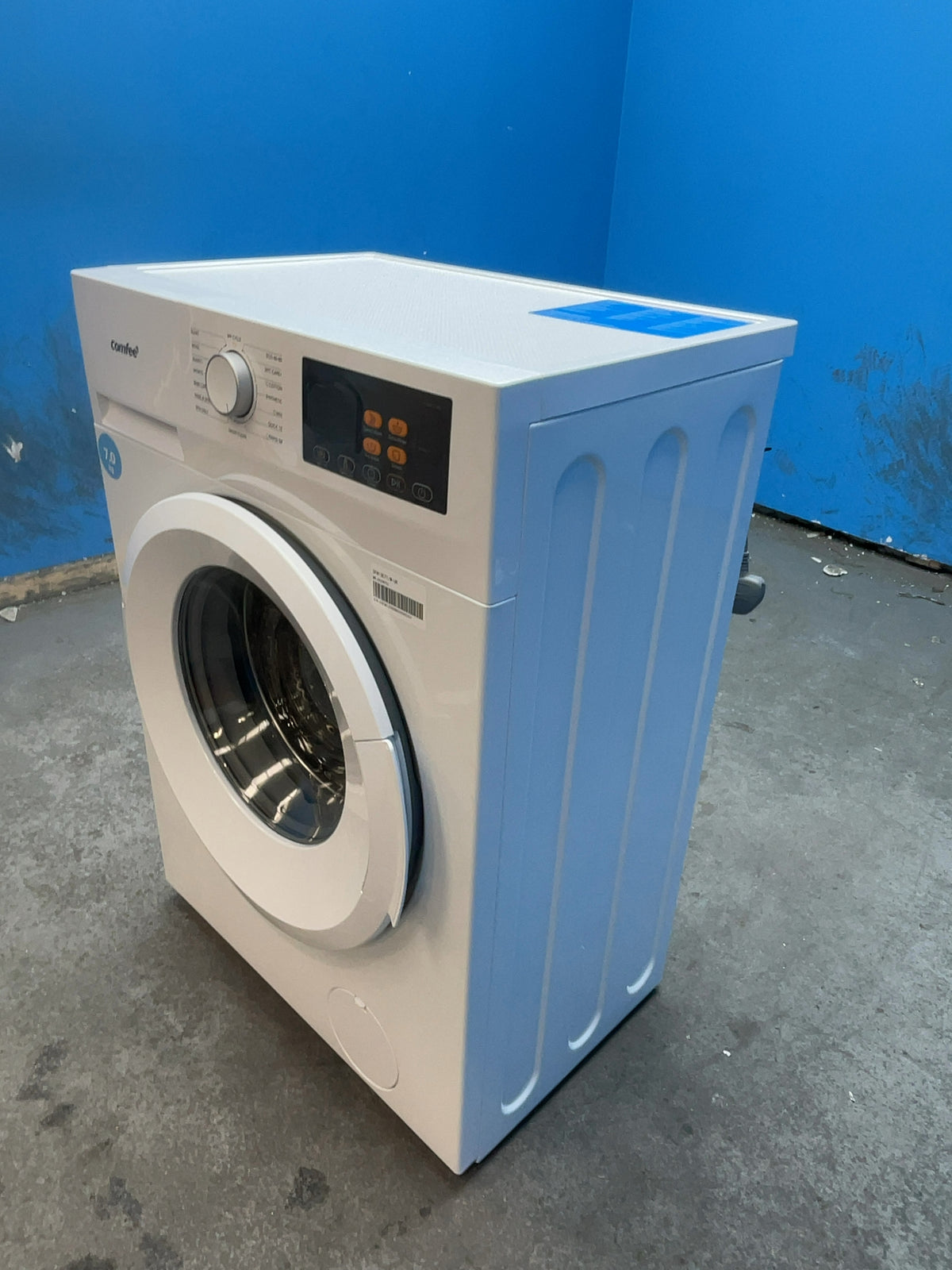#GRC-166-224 - Comfee 7kg 1200rpm Washing Machine – Steam Wash & 15 Min Quick Cycle, White