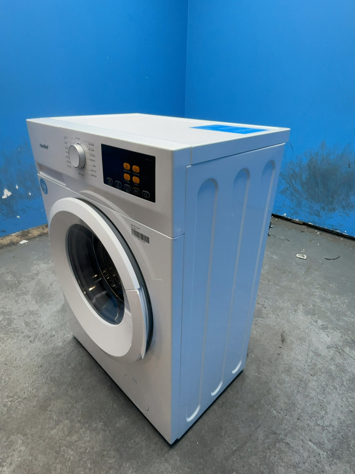 #GRC-166-231 - Comfee 7kg 1200rpm Washing Machine – Steam Wash & 15 Min Quick Cycle, White