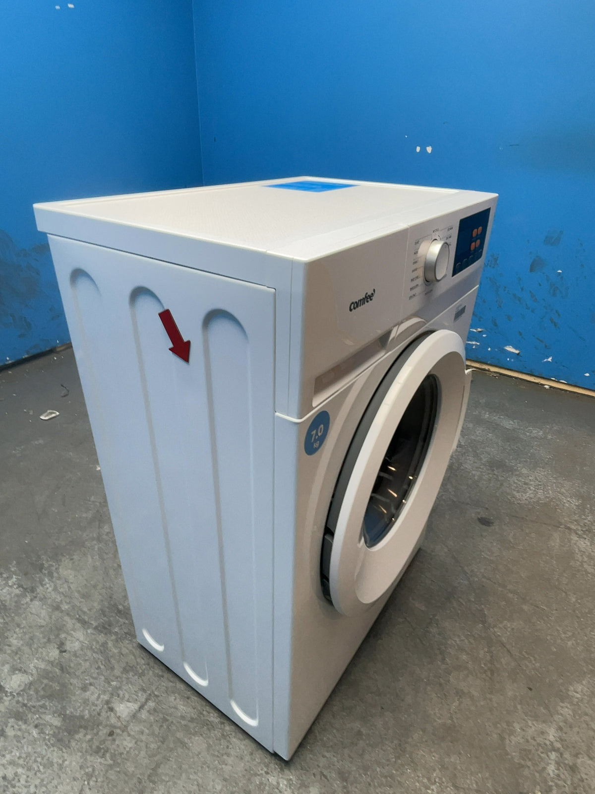 #GRC-166-231 - Comfee 7kg 1200rpm Washing Machine – Steam Wash & 15 Min Quick Cycle, White