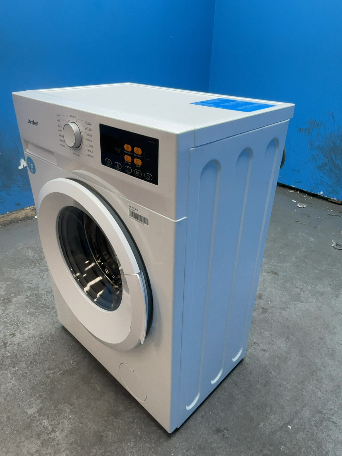 #GRC-166-234 - Comfee 7kg 1200rpm Washing Machine – Steam Wash & 15 Min Quick Cycle, White