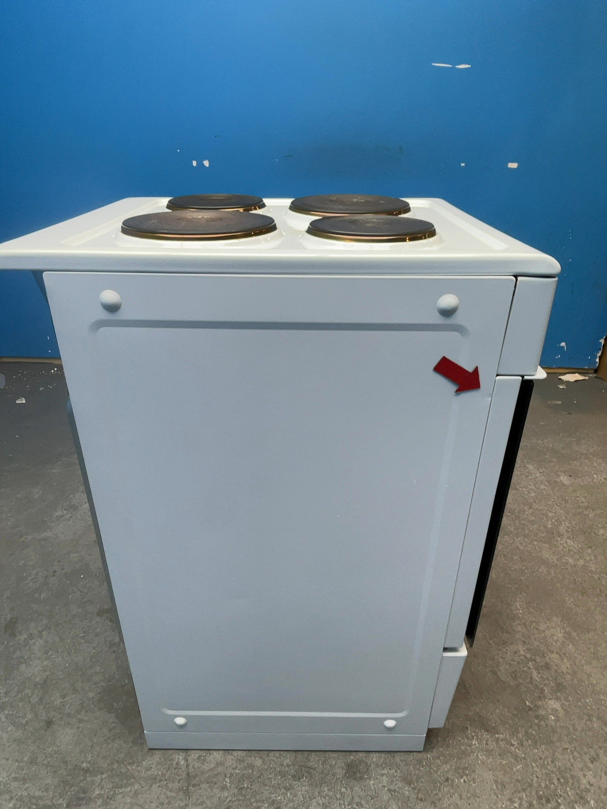 #GRC-166-237 - Midea 50cm Electric Cooker – Solid Plate Hob, Integrated Grill, White