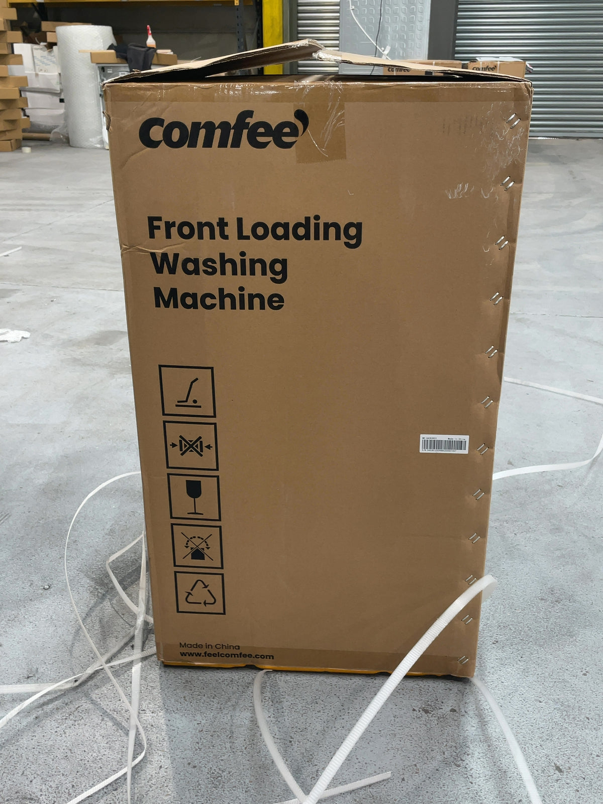 #GRC-166-287 - Comfee 7kg 1200rpm Washing Machine – Steam Wash & 15 Min Quick Cycle, White