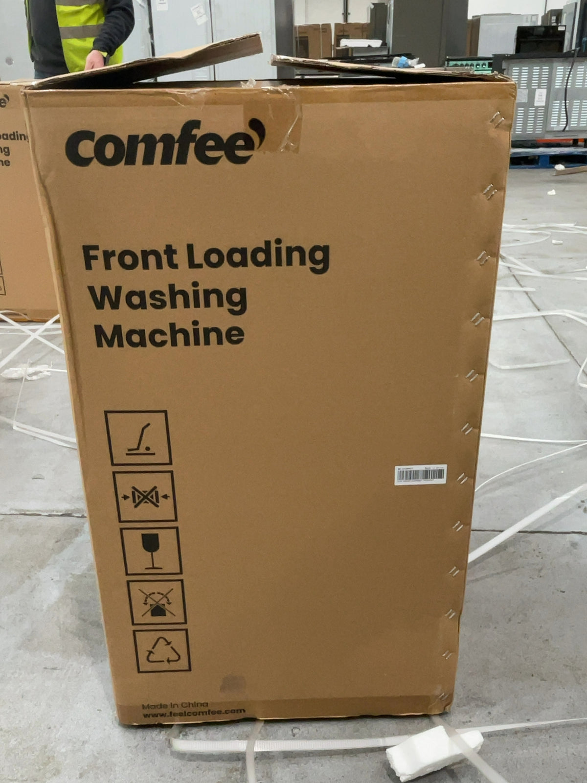#GRC-166-290 - Comfee 7kg 1200rpm Washing Machine – Steam Wash & 15 Min Quick Cycle, White