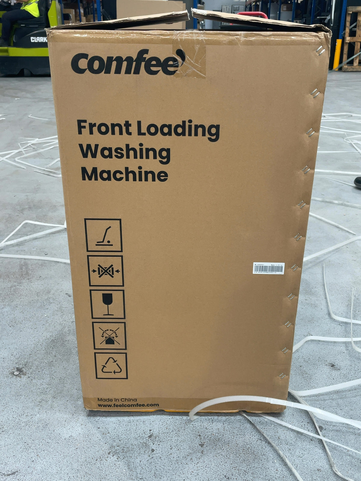 #GRC-166-292 - Comfee 7kg 1200rpm Washing Machine – Steam Wash & 15 Min Quick Cycle, White