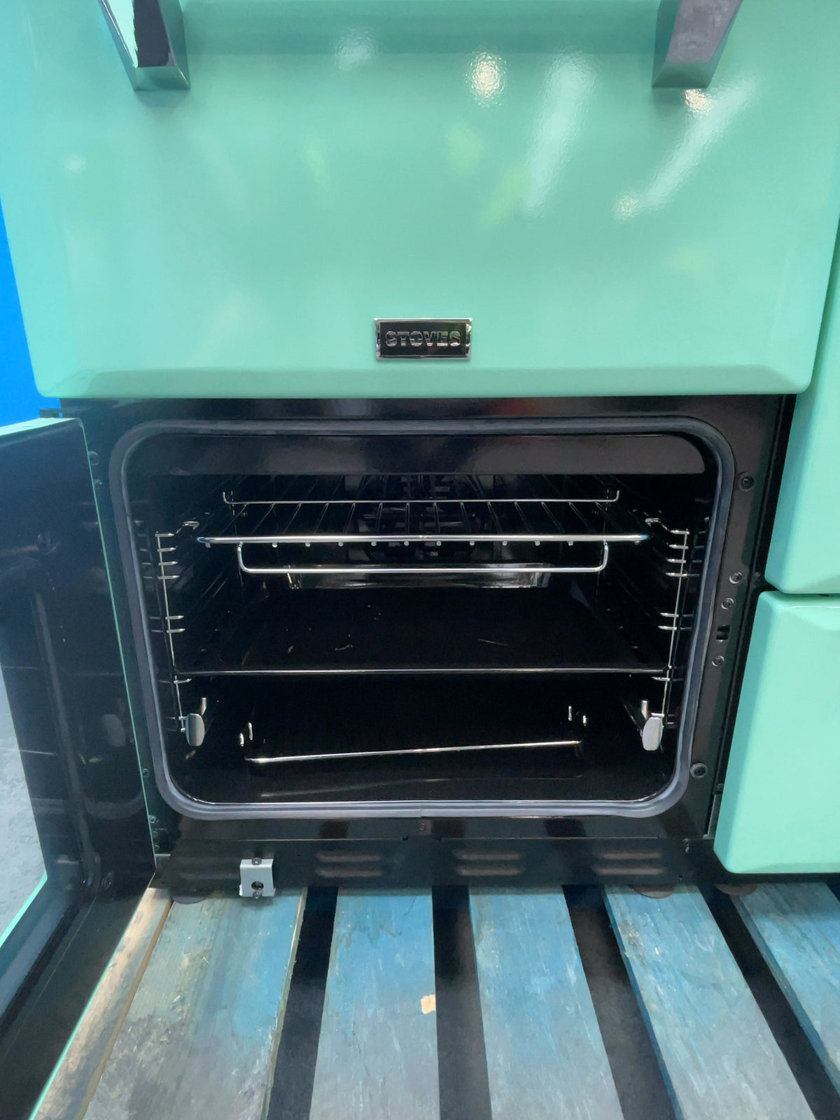 #GRC-166-356 - Stoves Richmond Deluxe 110cm Dual Fuel Range Cooker – Quad Oven, 7 Burners, Mojito Mint