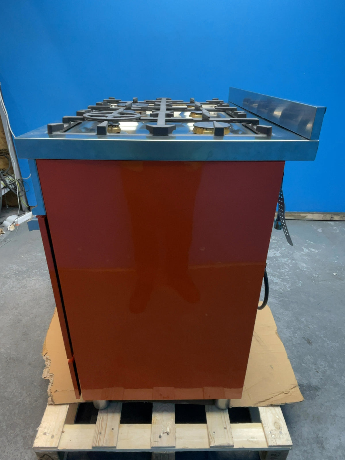 #GRC-166-360 - Bertazzoni Professional Series 90cm Dual Fuel Range Cooker – Double Oven, 6 Gas Burners, Arancio Orange