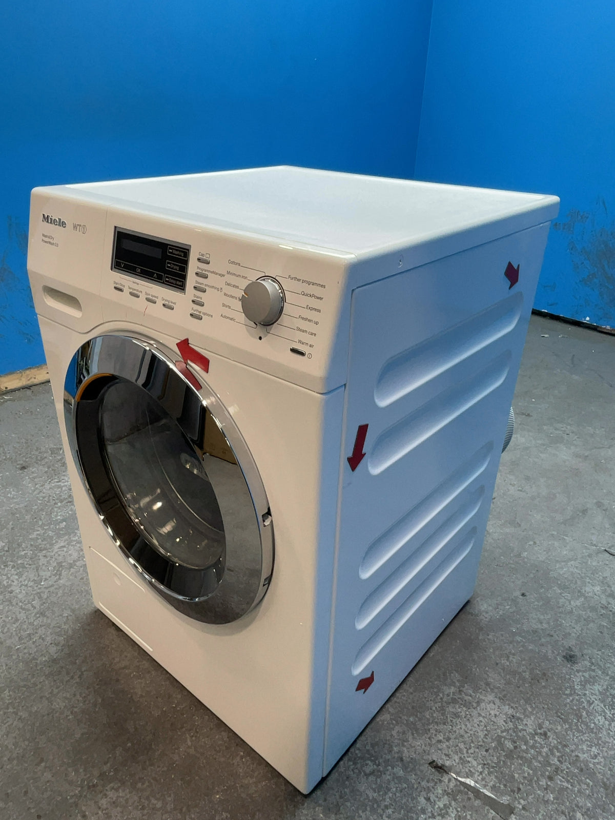 #GRC-166-365 - Miele Washer Dryer – 7kg Wash / 4kg Dry, 1600rpm, PowerWash 2.0 & Steam, Lotus White