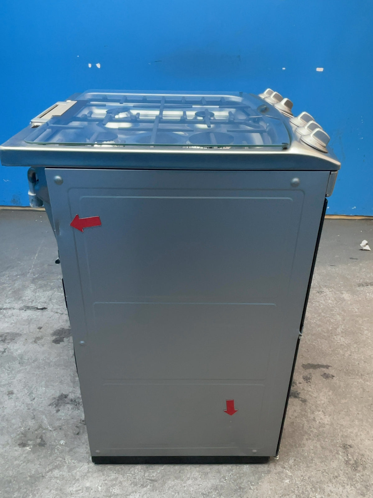 #GRC-166-371 - John Lewis Freestanding 60cm Gas Hob Cooker – Double Oven, 4 Gas Burners, Catalytic Liners, Stainless Steel