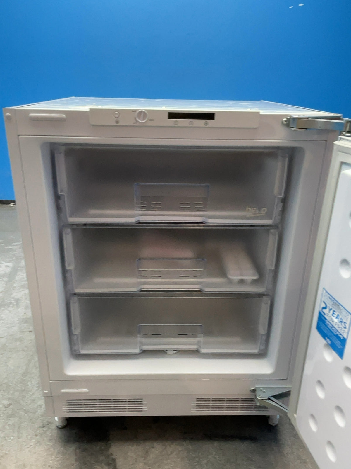 #GRC-166-403 - Beko BU1204N 94L Integrated Under Counter Freezer – Fast Freeze, 3 Drawers, E Rated, White