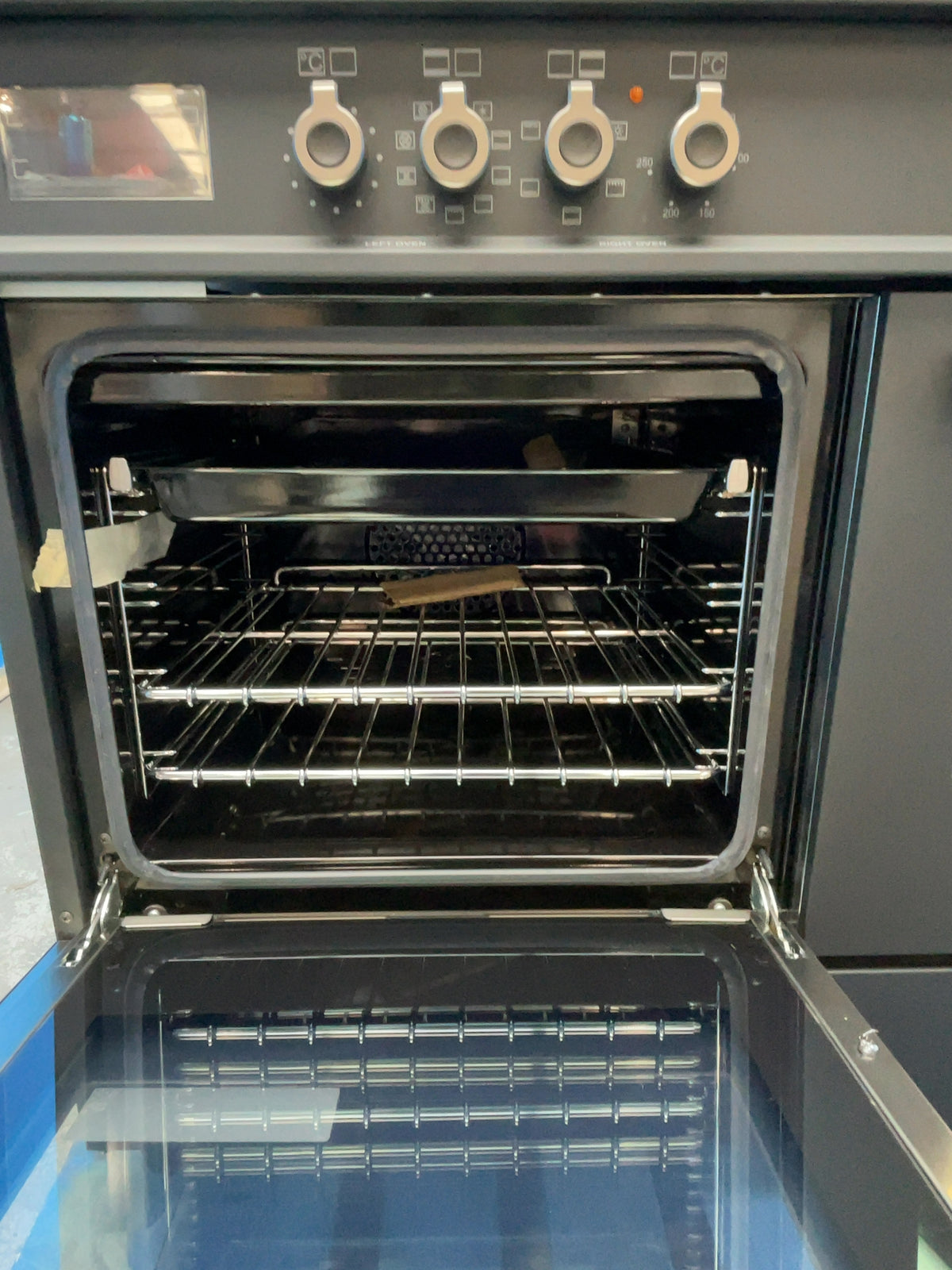 #GRC-166-411 - Bertazzoni Professional 100cm Induction Range Cooker – 123L Capacity, 5 Zones, Electric Double Oven, Carbonio Matte Black