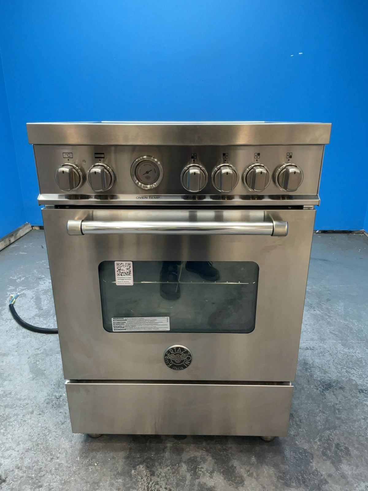 #GRC-166-412 - Bertazzoni Master Series 60cm Electric Range Cooker – 69L Capacity, 4 Zone Induction Hob, Stainless Steel