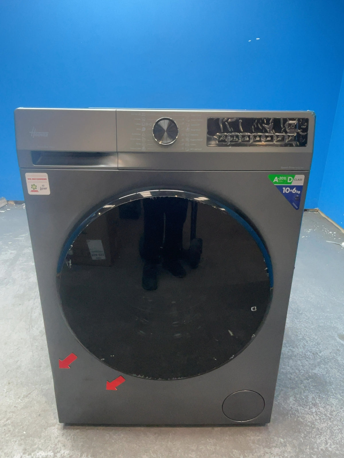 #GRC-166-462 - Hoover Pro Wash Series 3 Washer Dryer – 10kg/6kg, 1400rpm, WiFi, Graphite
