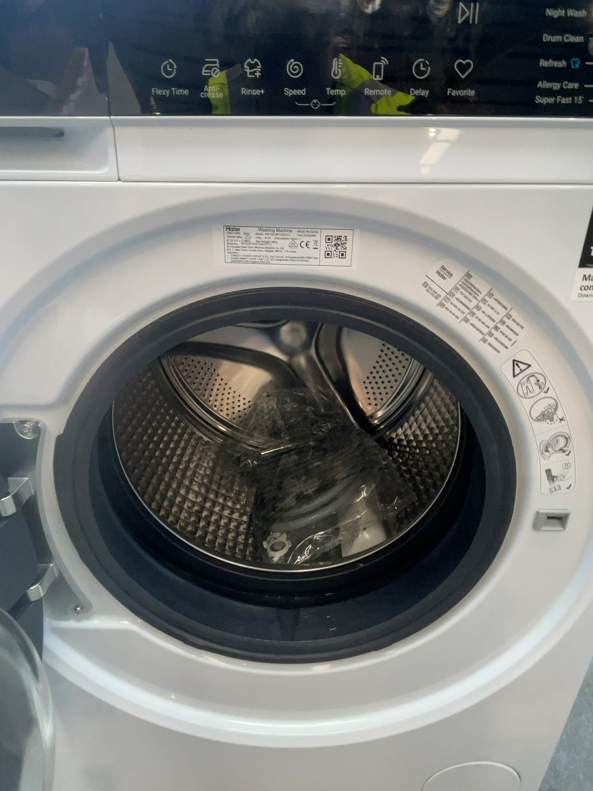 #GRC-166-463 - Haier 12kg 1400rpm Washing Machine – Steam Function, WiFi Connected, White
