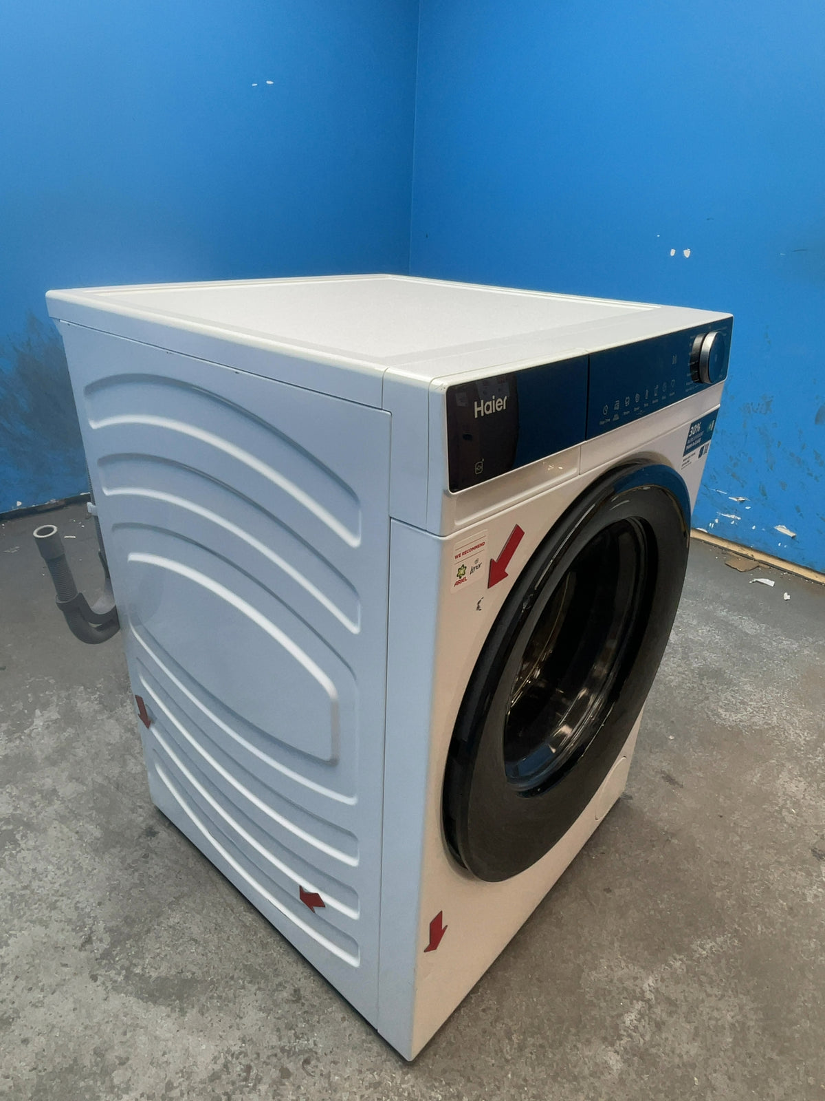 #GRC-166-463 - Haier 12kg 1400rpm Washing Machine – Steam Function, WiFi Connected, White