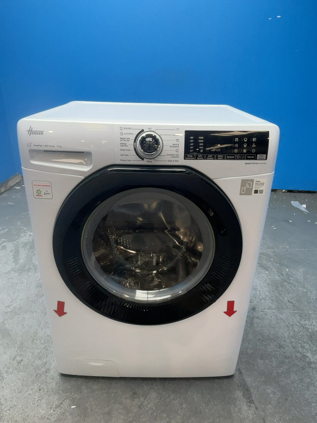 #GRC-166-468 - Hoover H-WASH 350 9kg 1400rpm Washing Machine – Allergy Care Pro, White