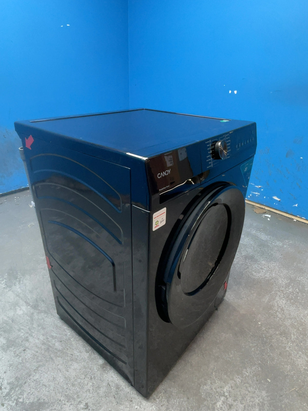 #GRC-166-477 - Candy Quick Pro 9kg Wash 6kg Dry Washer Dryer – 1400rpm, Mix Power System, Black