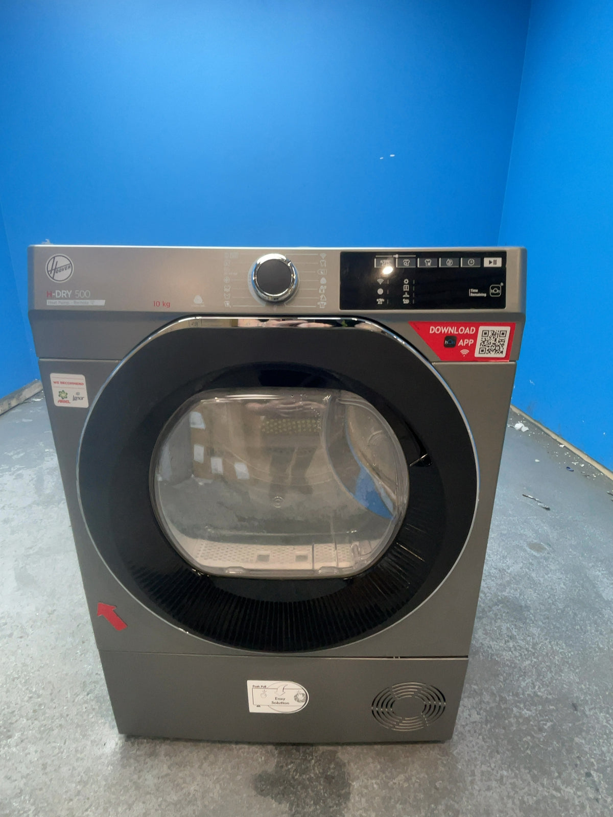 #GRC-166-483 - Hoover H-DRY 500 10kg Heat Pump Tumble Dryer – Wi-Fi Connected, Anthracite