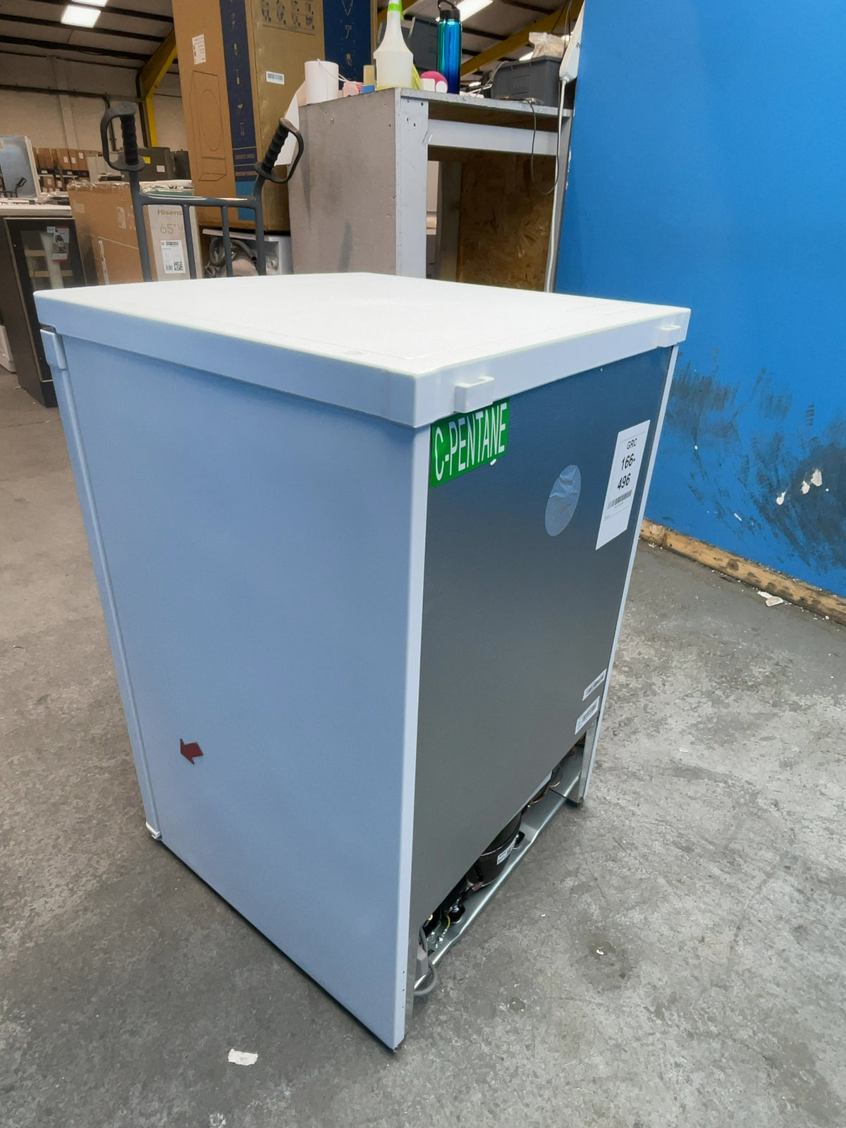 #GRC-166-496 - Candy CLHS58EWK 127 Litre 55cm Under Counter Fridge