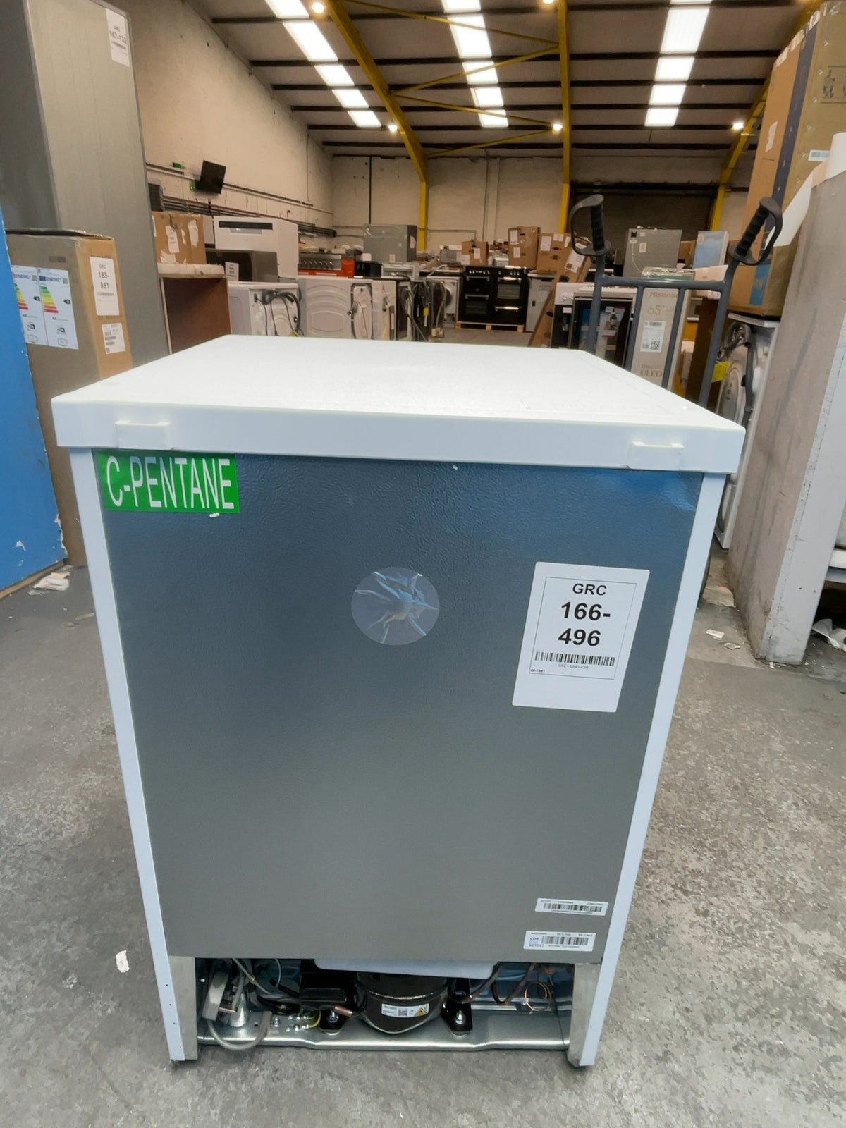 #GRC-166-496 - Candy CLHS58EWK 127 Litre 55cm Under Counter Fridge