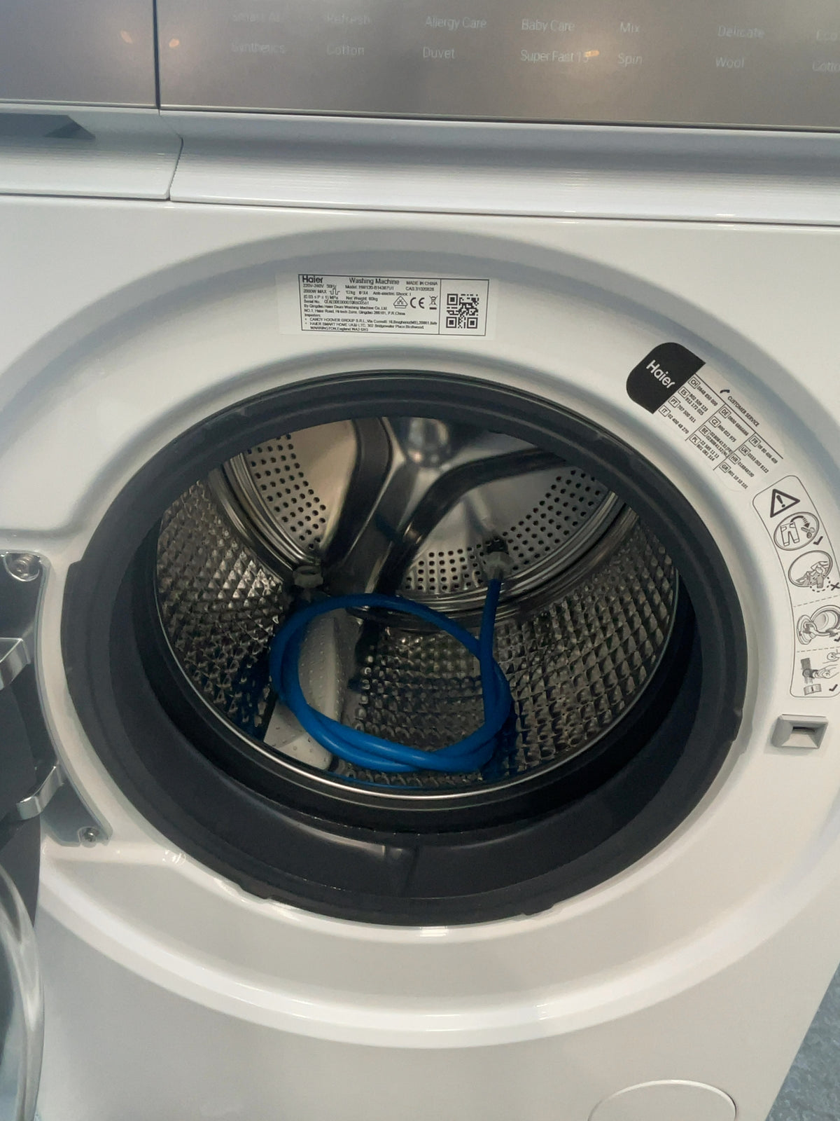 #GRC-166-540 - Haier 12kg 1400rpm Washing Machine – Direct Motion Motor, Steam Function, White