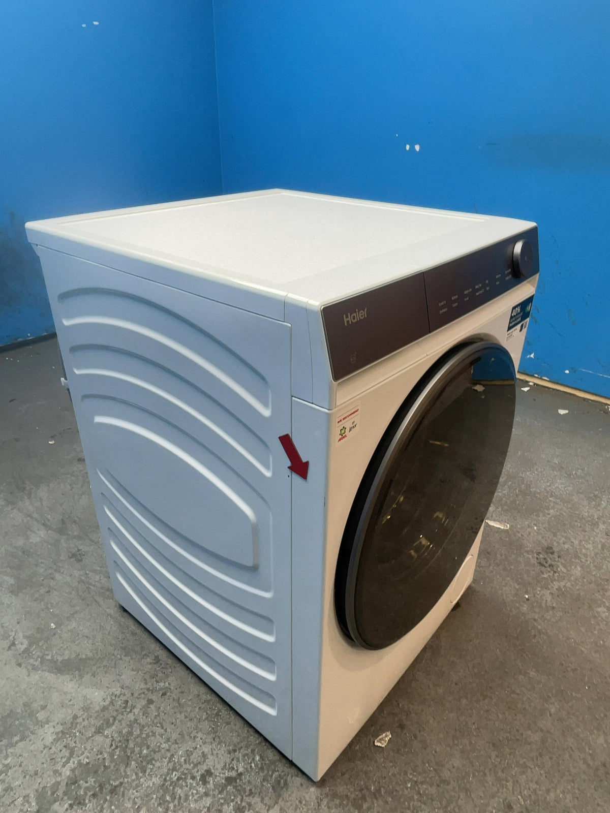 #GRC-166-540 - Haier 12kg 1400rpm Washing Machine – Direct Motion Motor, Steam Function, White