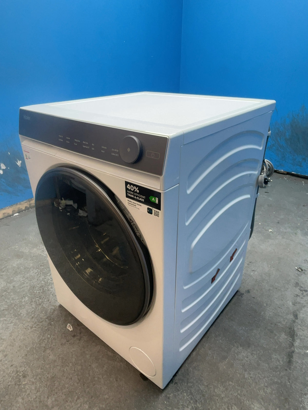 #GRC-166-540 - Haier 12kg 1400rpm Washing Machine – Direct Motion Motor, Steam Function, White