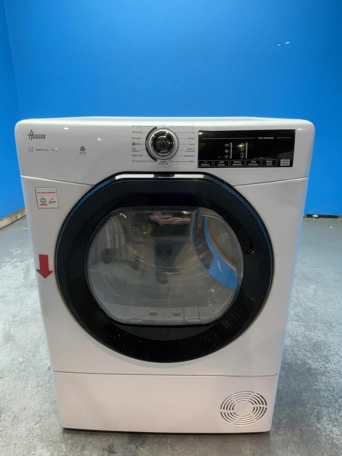 #GRC-166-569 - Hoover 10kg Heat Pump Tumble Dryer – WiFi Connected, White, D Energy Rating