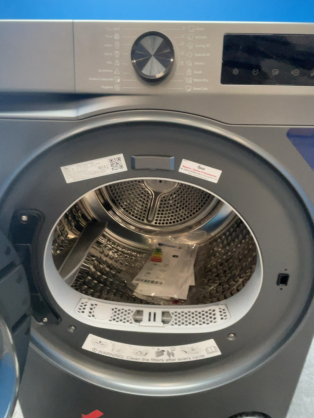 #GRC-166-595 - Hoover Pro Dry Series 5 9kg Heat Pump Tumble Dryer – Sensor Drying, Grey