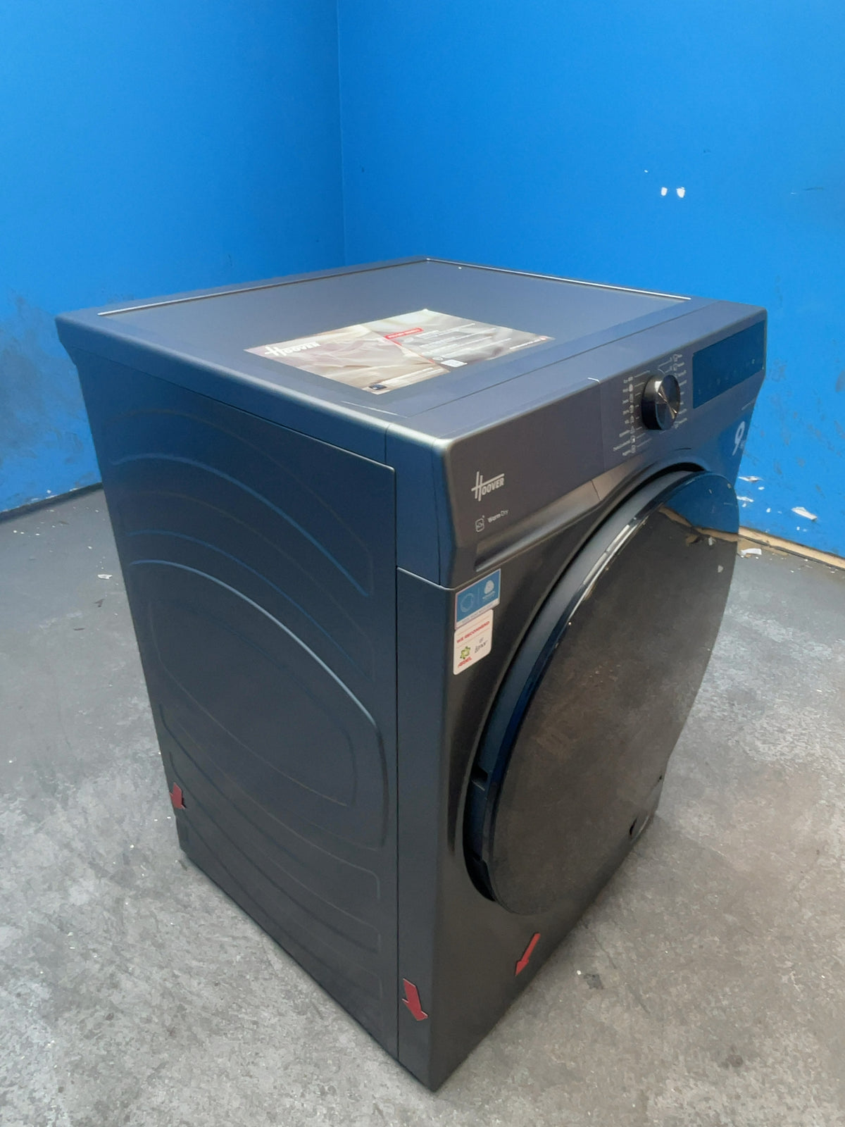 #GRC-166-595 - Hoover Pro Dry Series 5 9kg Heat Pump Tumble Dryer – Sensor Drying, Grey