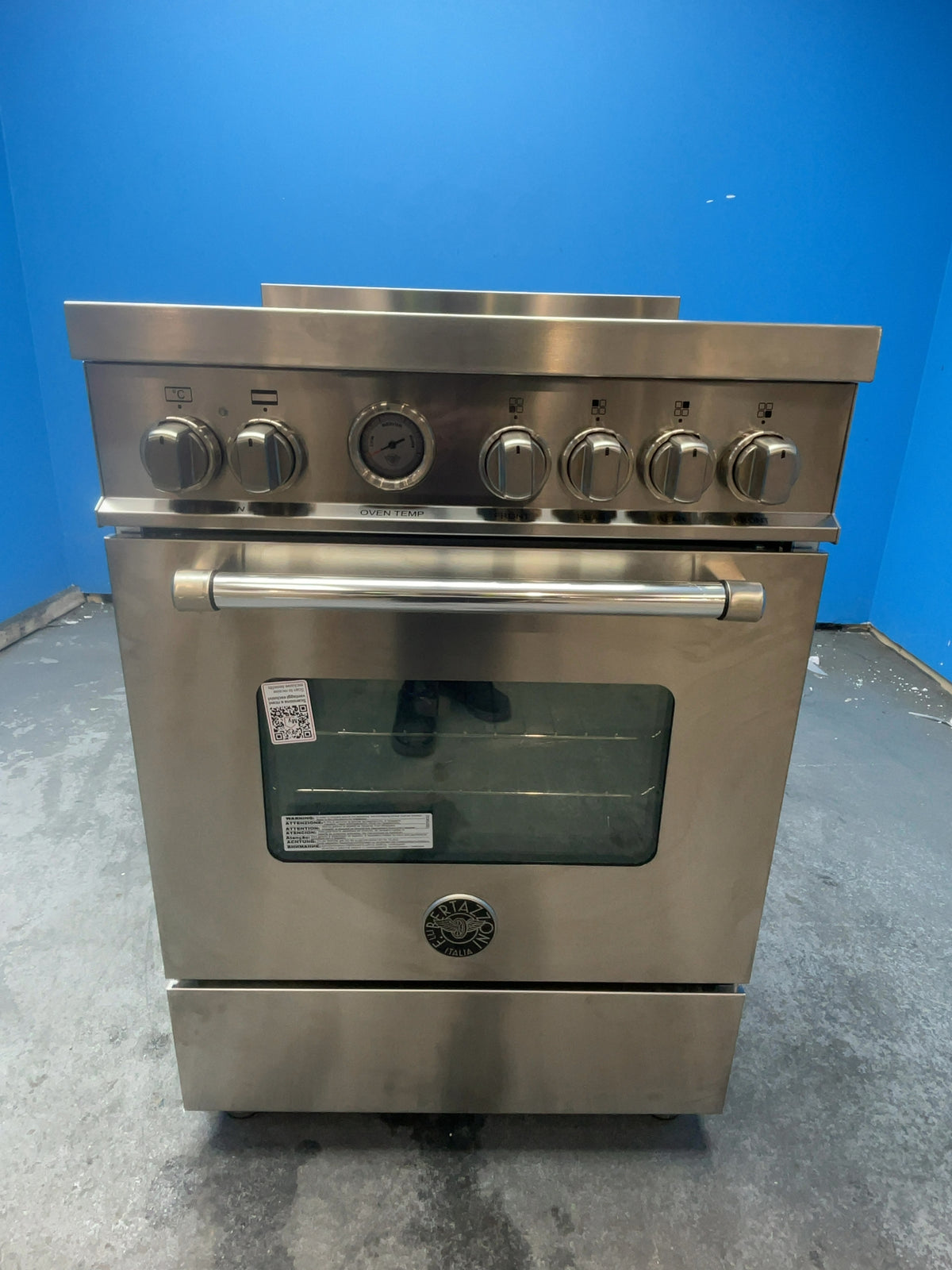 #GRC-166-613 - Bertazzoni Master Series 60cm Electric Range Cooker – 69L Capacity, 4 Zone Induction Hob, Stainless Steel