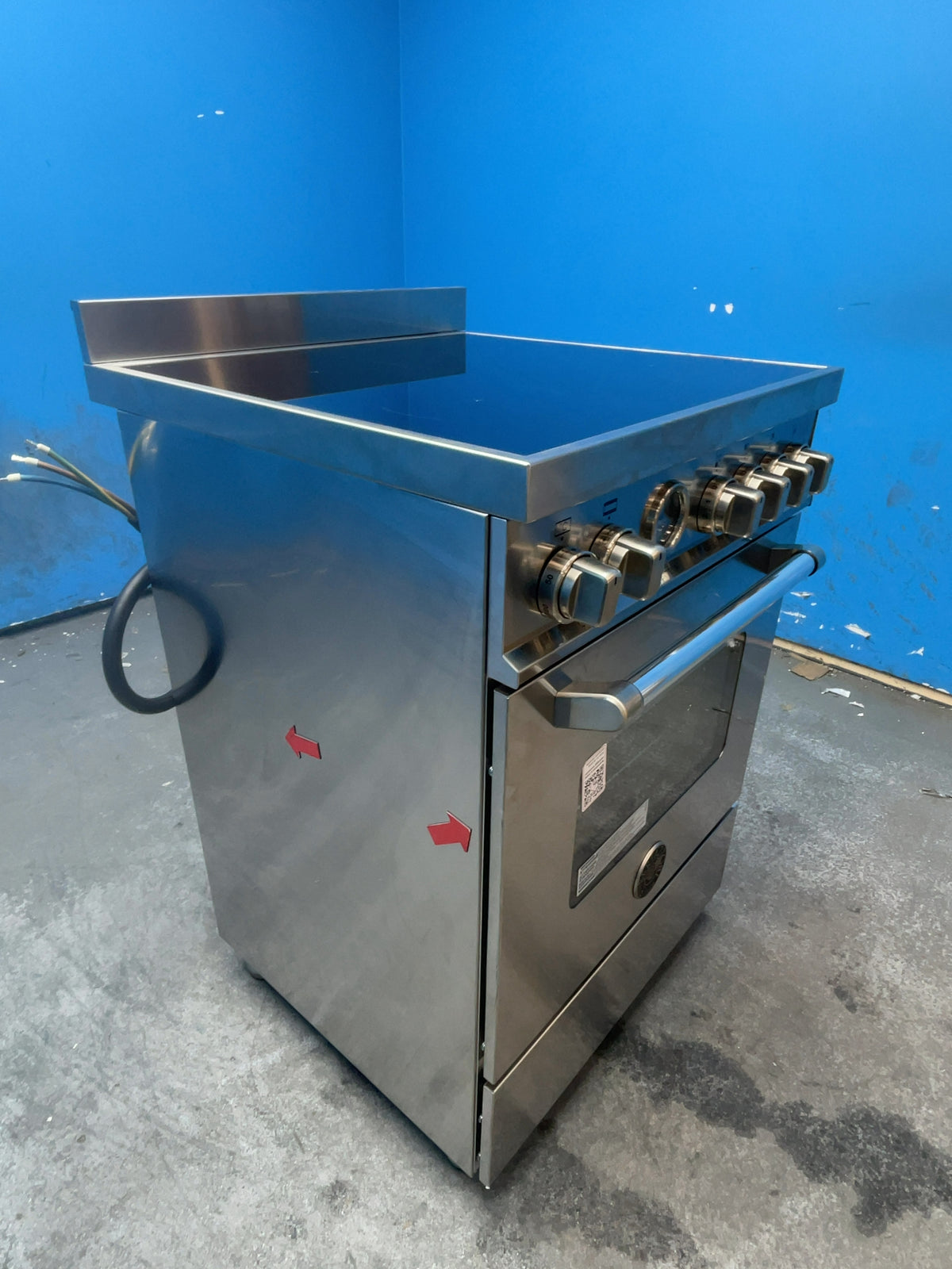 #GRC-166-613 - Bertazzoni Master Series 60cm Electric Range Cooker – 69L Capacity, 4 Zone Induction Hob, Stainless Steel