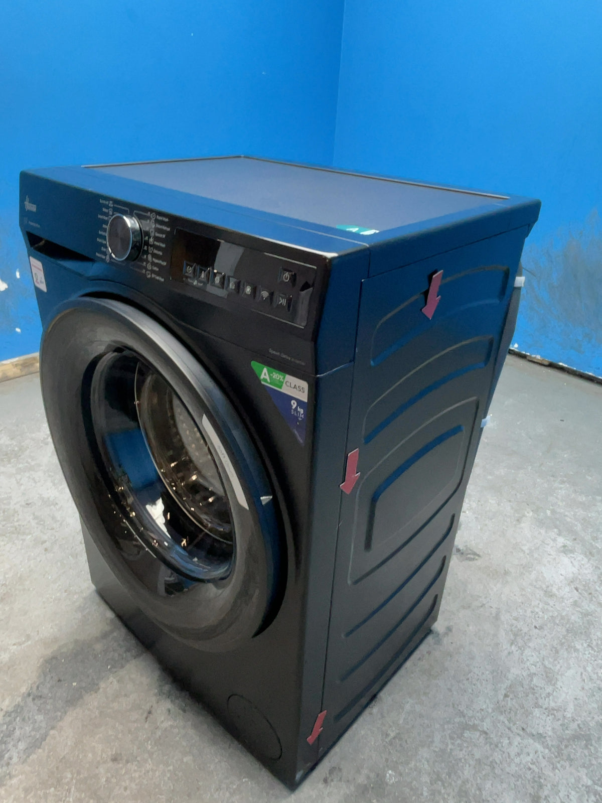 #GRC-166-633 - Hoover Pro Wash Series 3 9kg 1400rpm Washing Machine – WiFi Connected, hOn App, Matte Black
