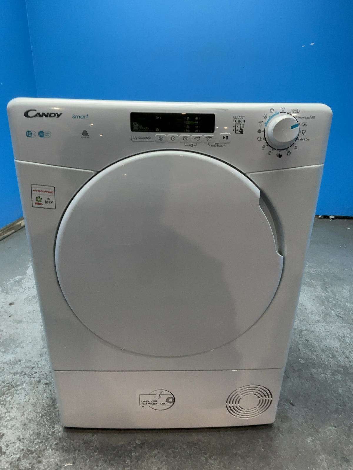 #GRC-166-640 - Candy Smart 10kg Condenser Tumble Dryer – Sensor Drying, White, G Energy Rating