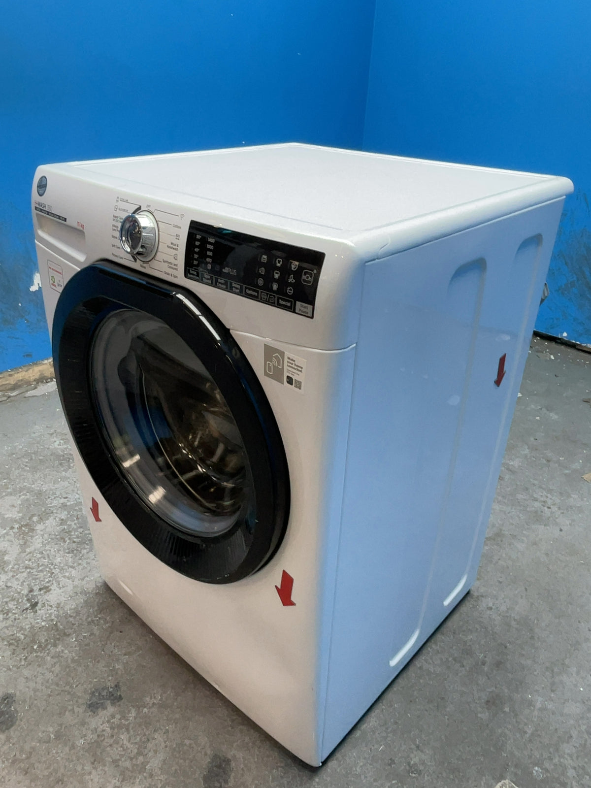 #GRC-166-651 - Hoover H-WASH 350 11kg 1400rpm Washing Machine – Quick Wash, Smart, White