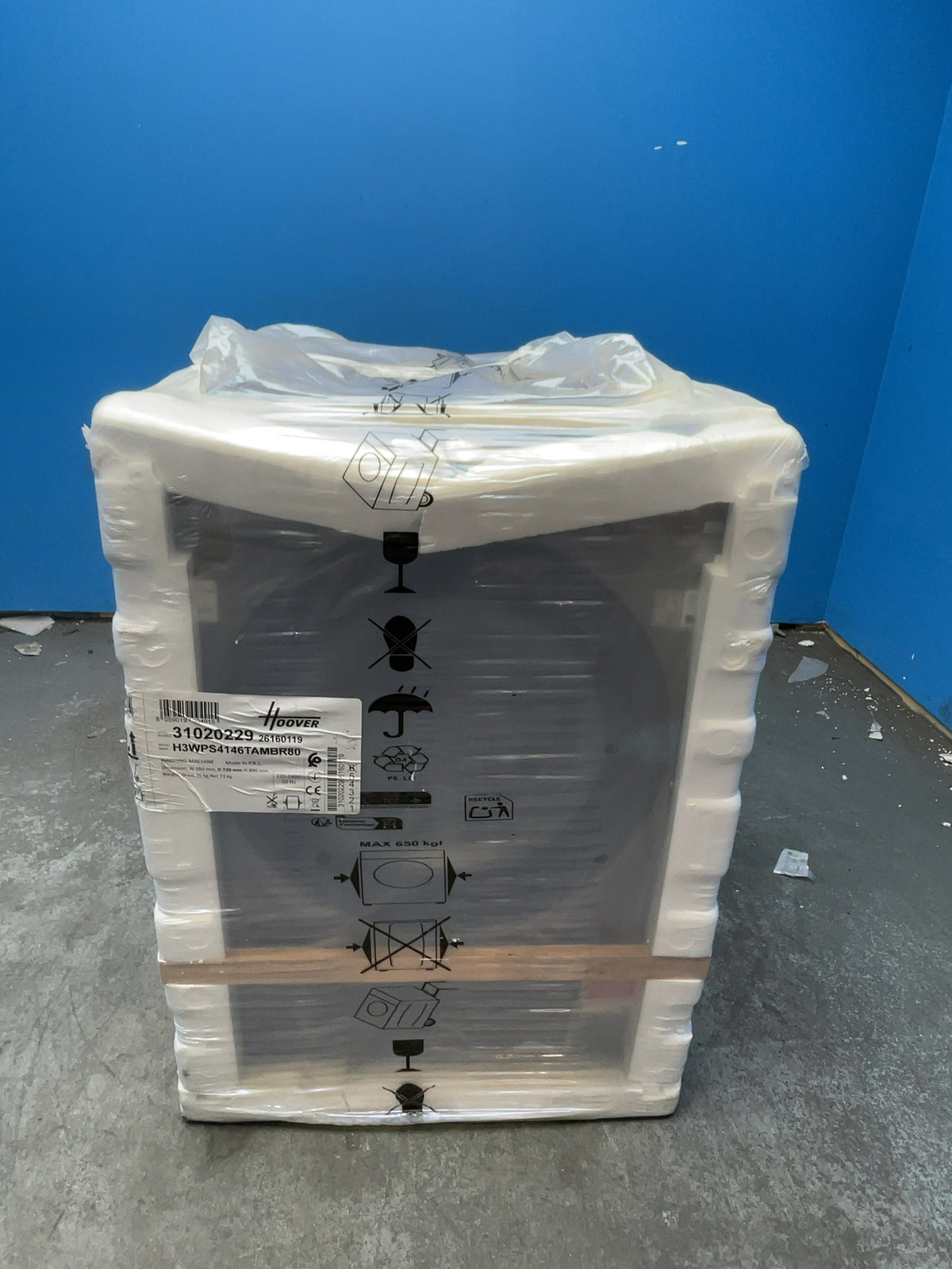 #GRC-166-652 - Hoover H-WASH 350 14kg 1400rpm Washing Machine – Quick Wash, Anthracite
