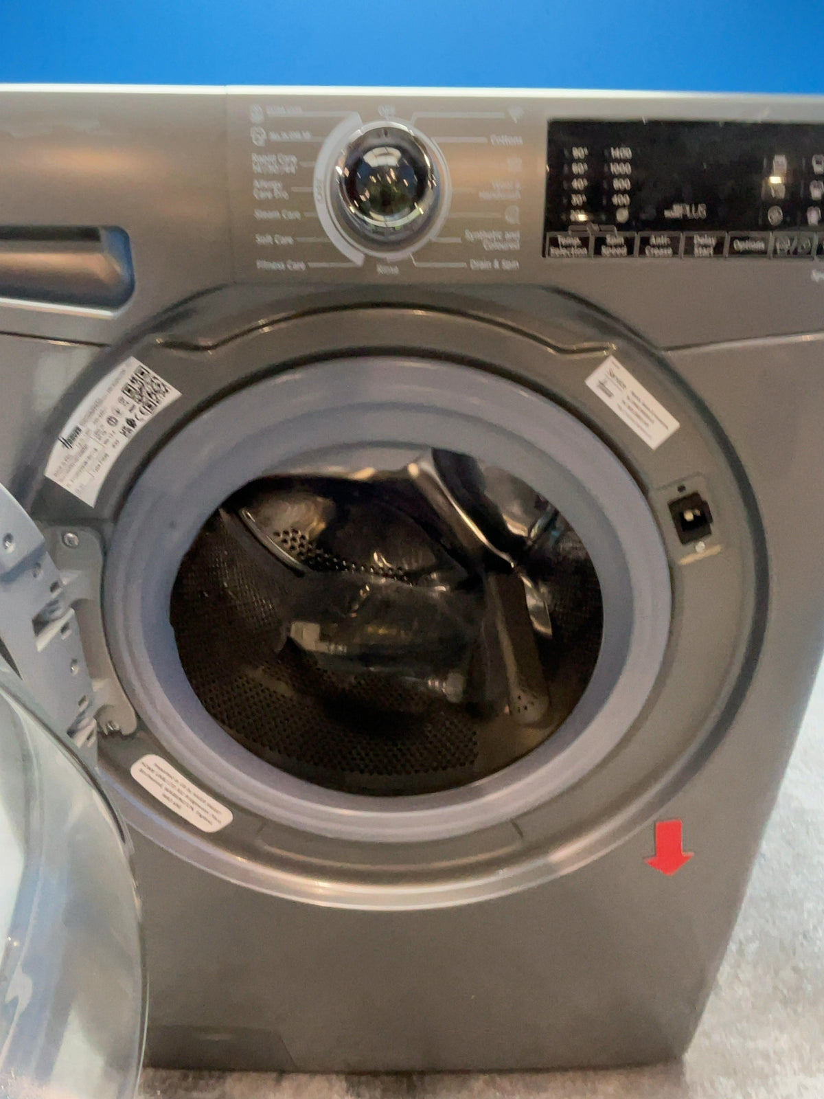 #GRC-166-655 - Hoover H-WASH 350 14kg 1400rpm Washing Machine – Quick Wash, Anthracite