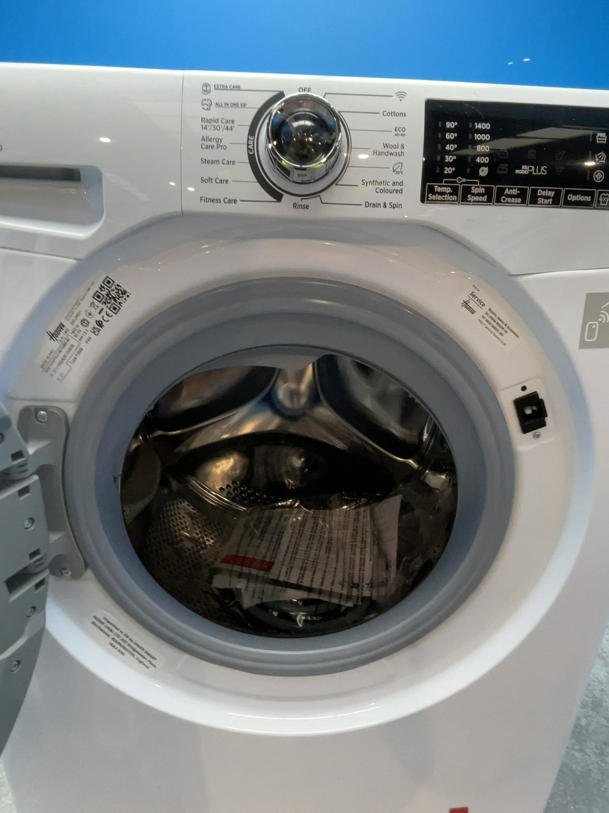 #GRC-166-656 - Hoover H-WASH 350 10kg 1400rpm Washing Machine – Eco-Power Inverter Motor, White