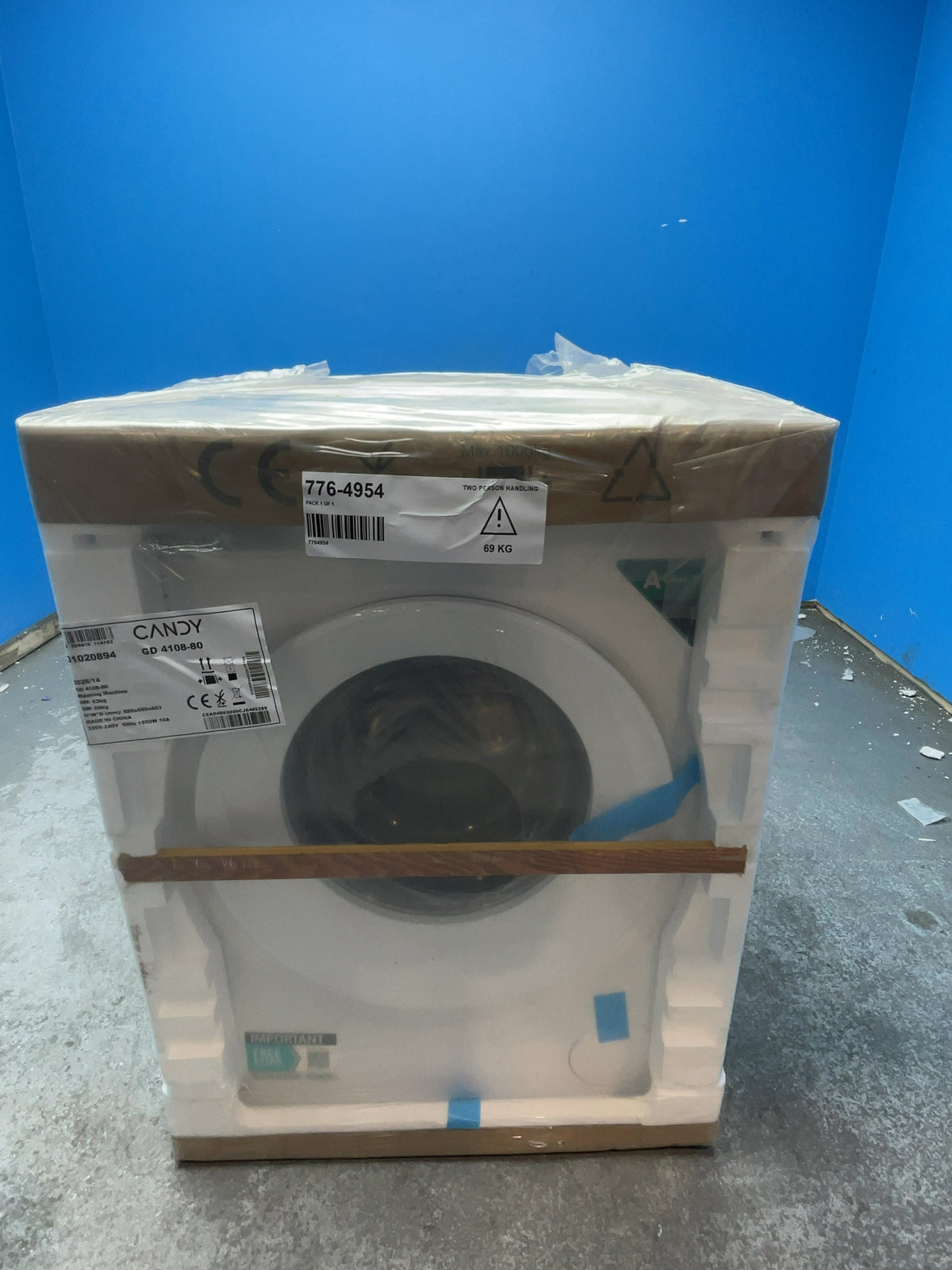 #GRC-166-673 - Candy Quick Pro 10kg 1400rpm Washing Machine – Quick Wash, Smart Spray, White