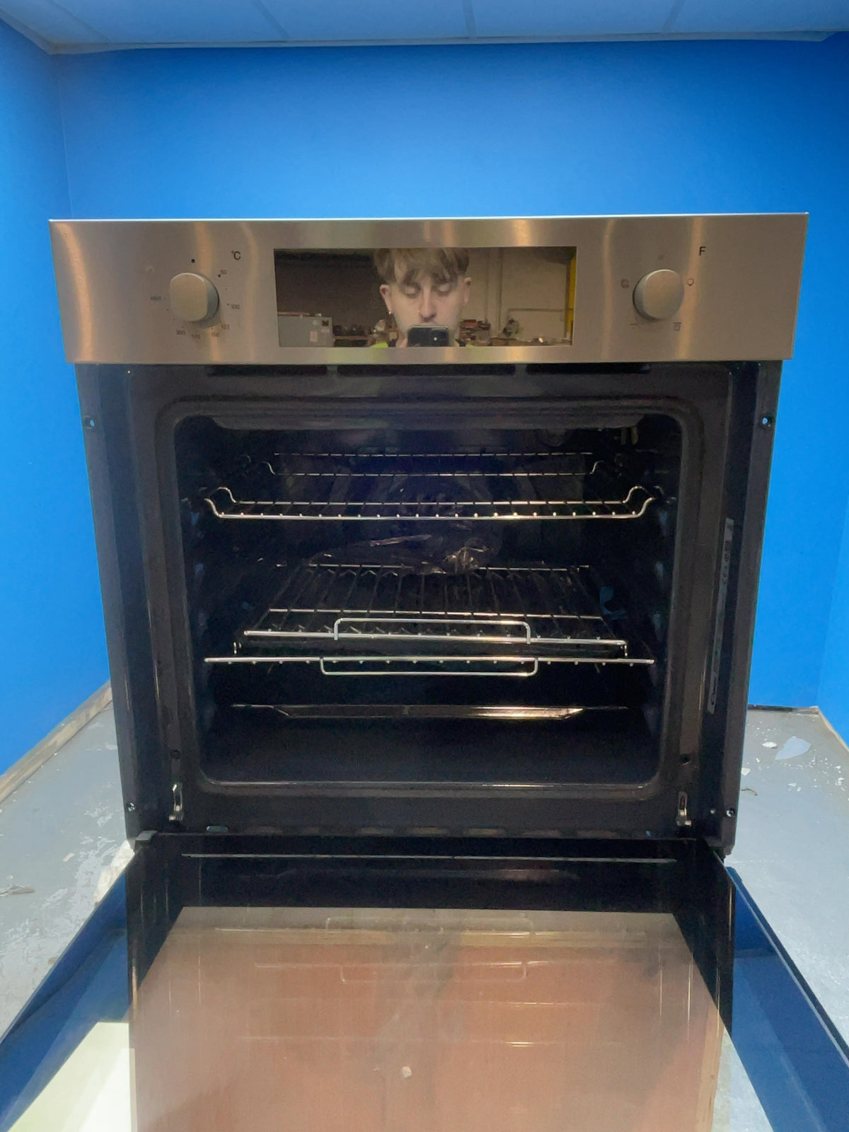 #GRC-166-702 - Candy 65L Built-In Electric Single Oven – Fan Grill, Programmable Timer, Stainless Steel
