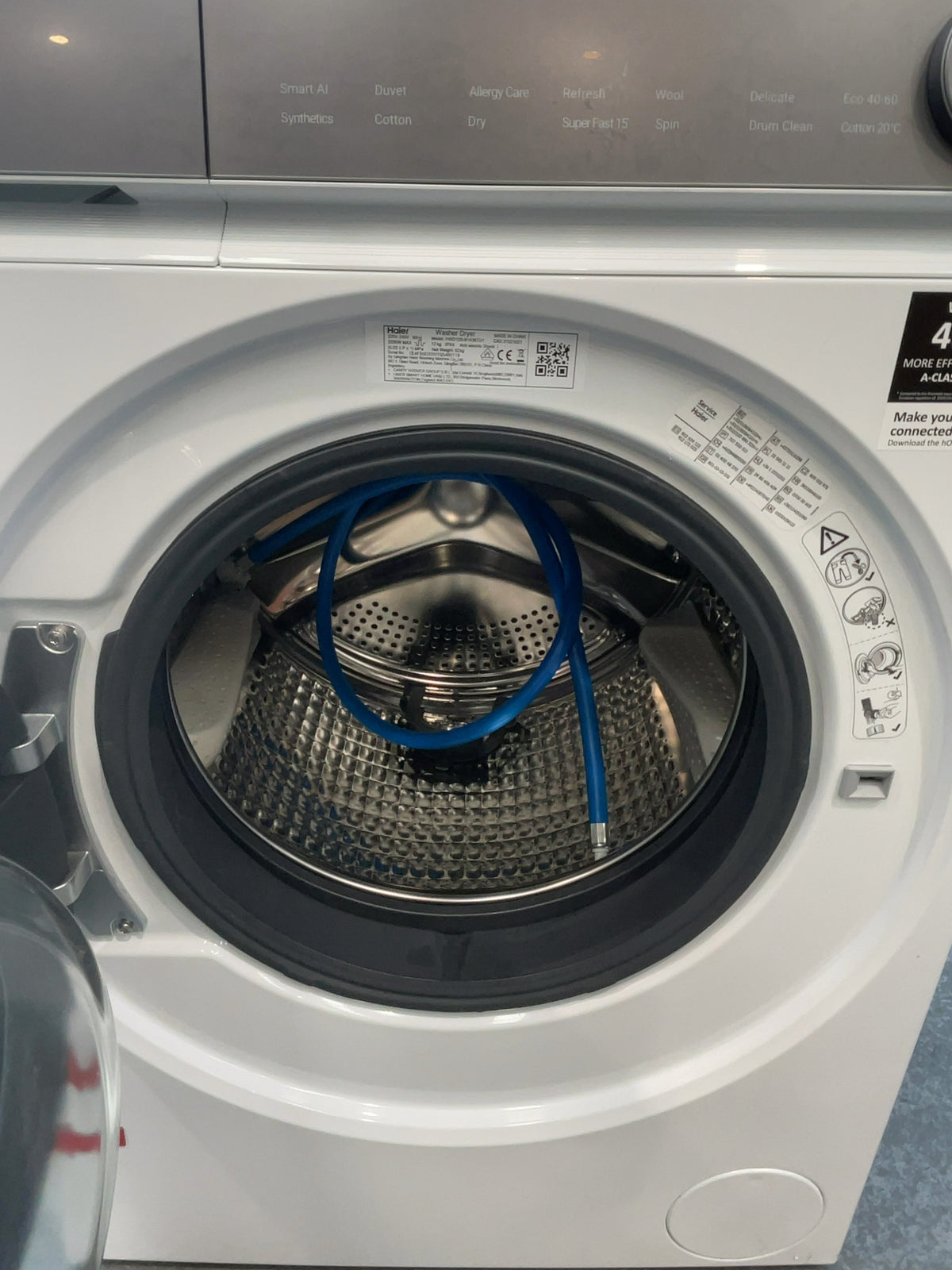 #GRC-166-709 - Haier Washer Dryer – 12kg Wash, 8kg Dry, 1400rpm, WiFi Connected, White