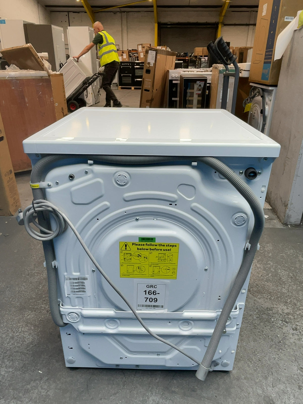 #GRC-166-709 - Haier Washer Dryer – 12kg Wash, 8kg Dry, 1400rpm, WiFi Connected, White